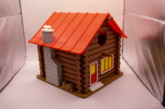 3D Printed Log Cabin Birdhouse